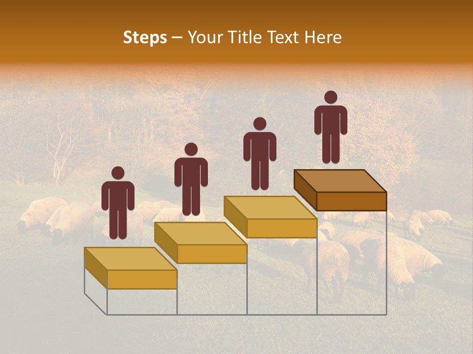 Tree Sheep Farm PowerPoint Template