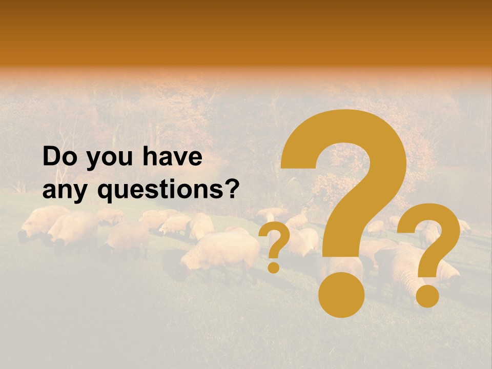 Tree Sheep Farm PowerPoint Template