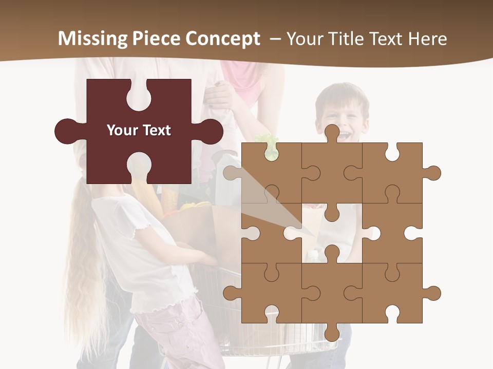 Looking Man Kid PowerPoint Template