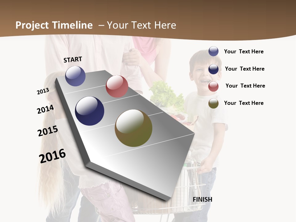 Looking Man Kid PowerPoint Template