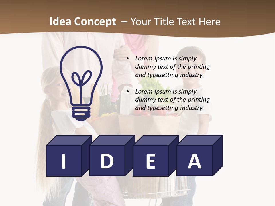 Looking Man Kid PowerPoint Template