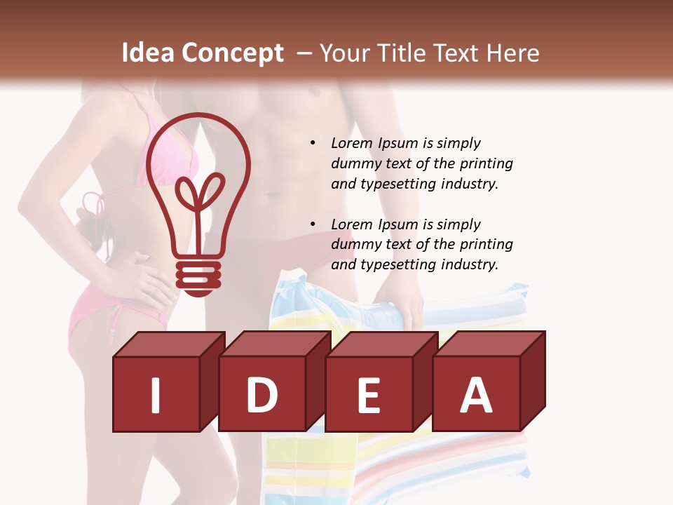 Pretty Skin Portrait PowerPoint Template