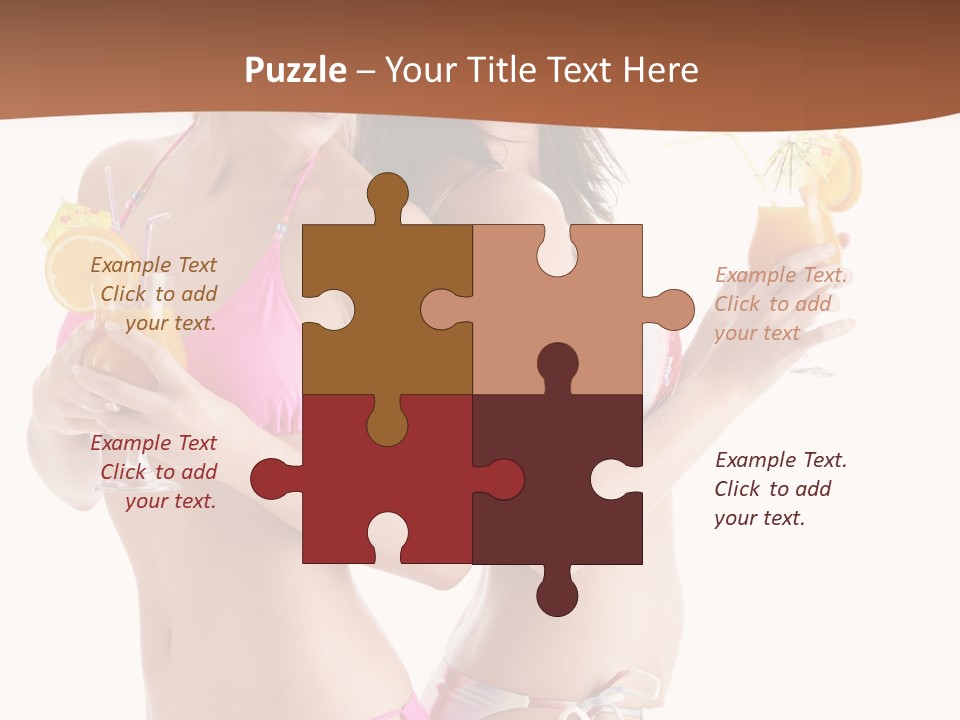 Looking Cocktail Vacation PowerPoint Template