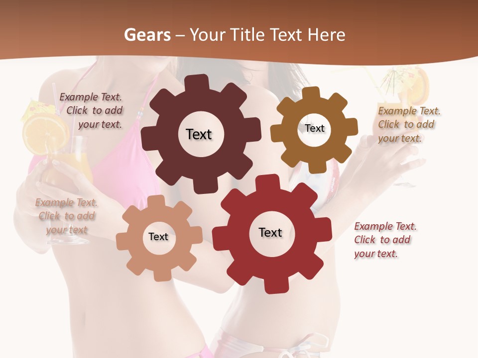 Looking Cocktail Vacation PowerPoint Template