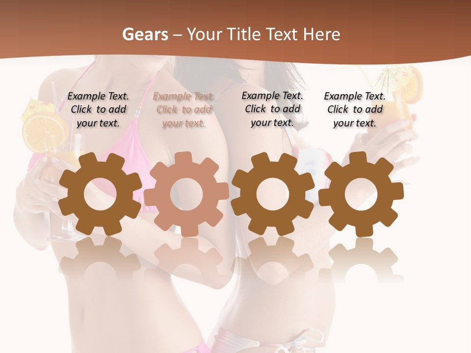 Looking Cocktail Vacation PowerPoint Template