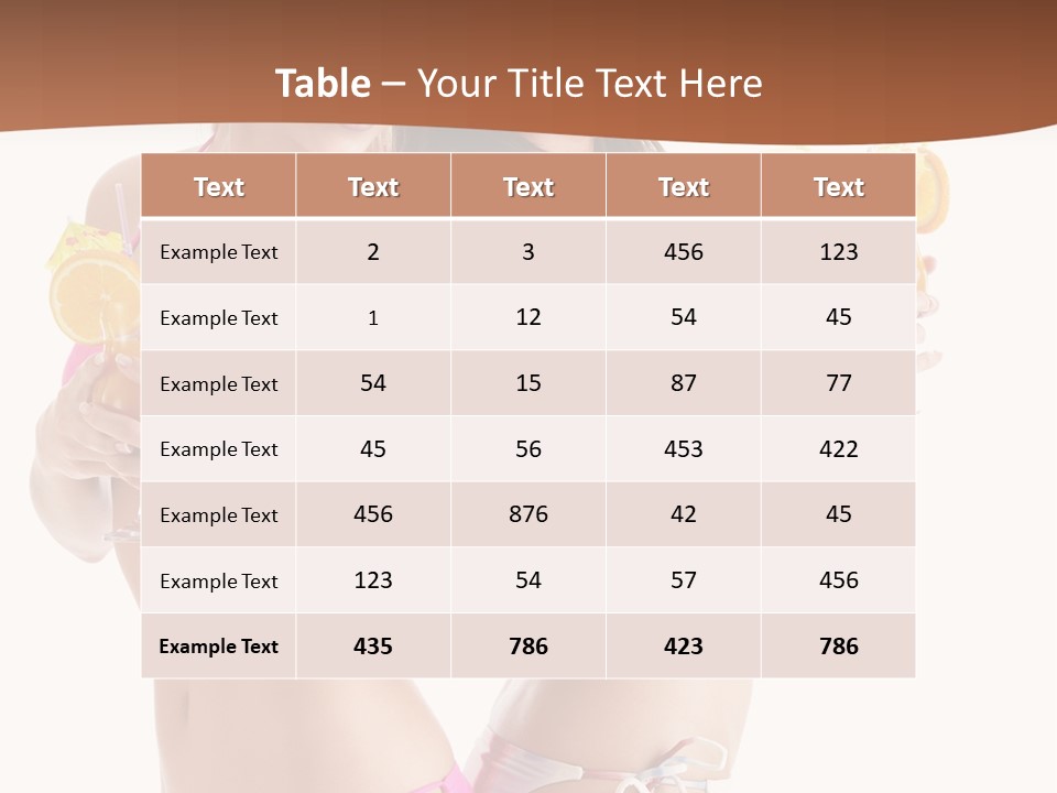 Looking Cocktail Vacation PowerPoint Template