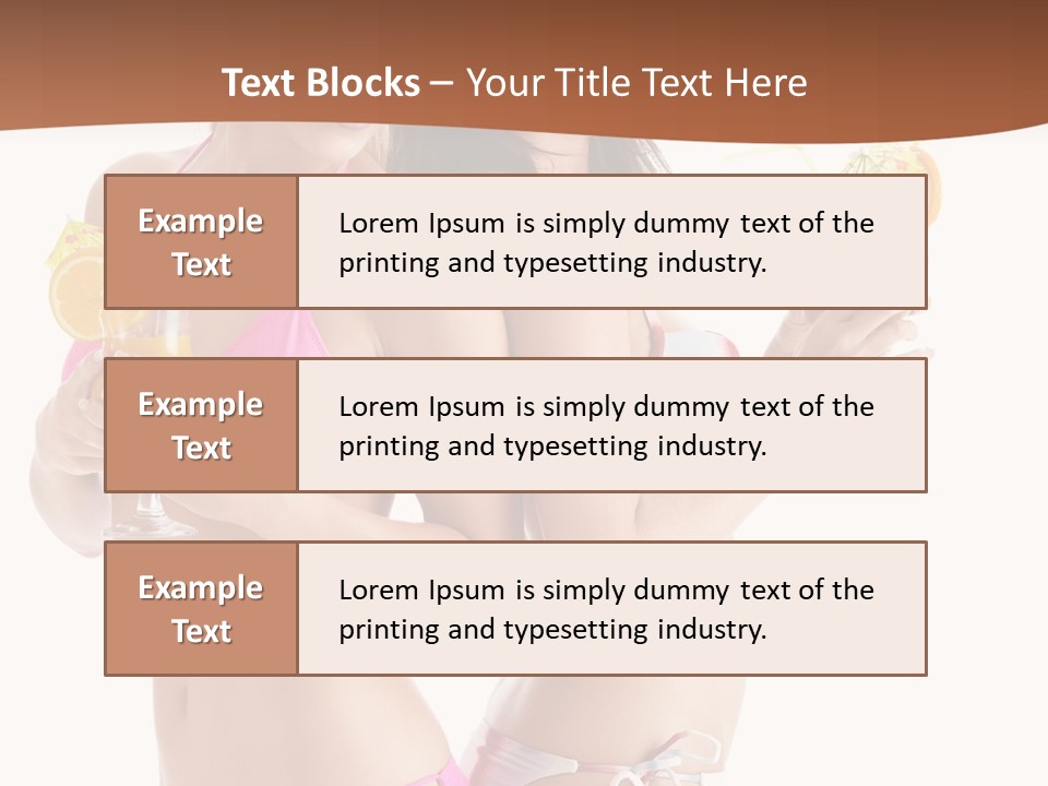 Looking Cocktail Vacation PowerPoint Template