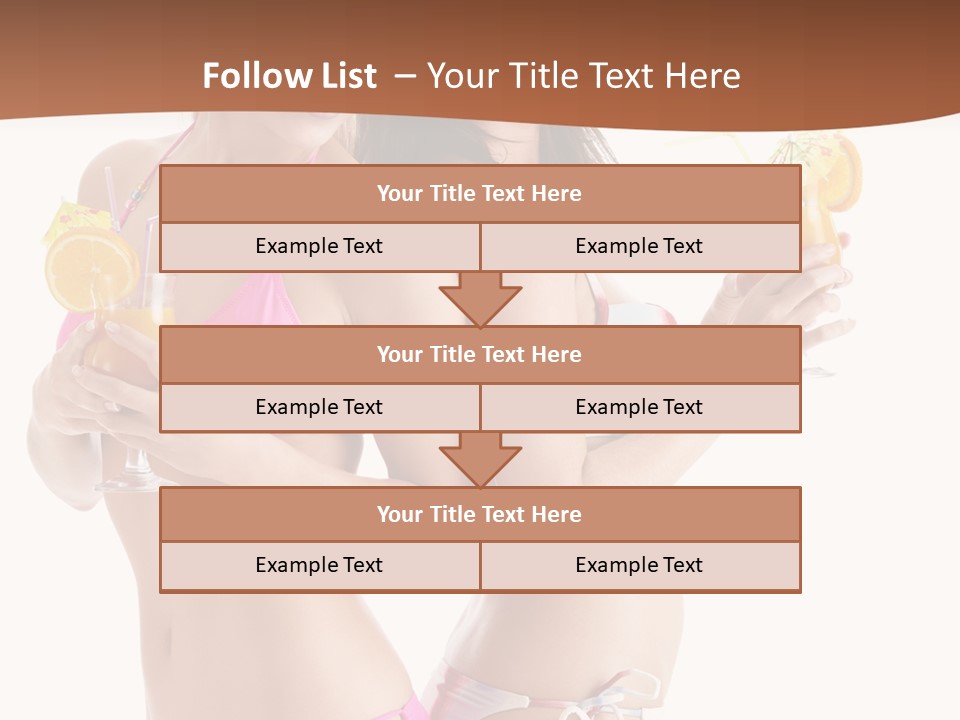 Looking Cocktail Vacation PowerPoint Template