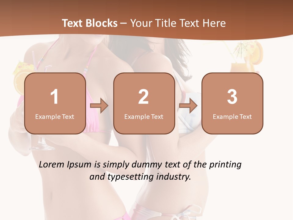 Looking Cocktail Vacation PowerPoint Template