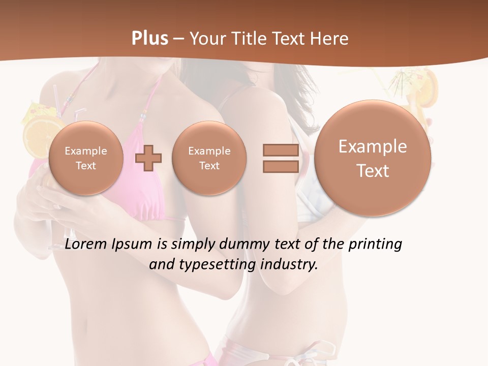 Looking Cocktail Vacation PowerPoint Template