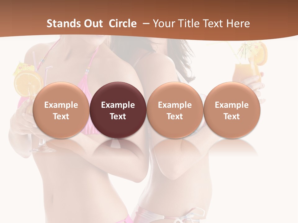 Looking Cocktail Vacation PowerPoint Template