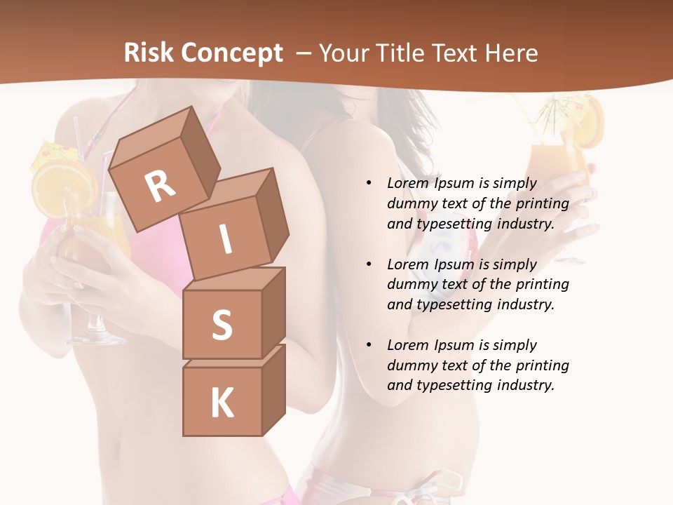 Looking Cocktail Vacation PowerPoint Template