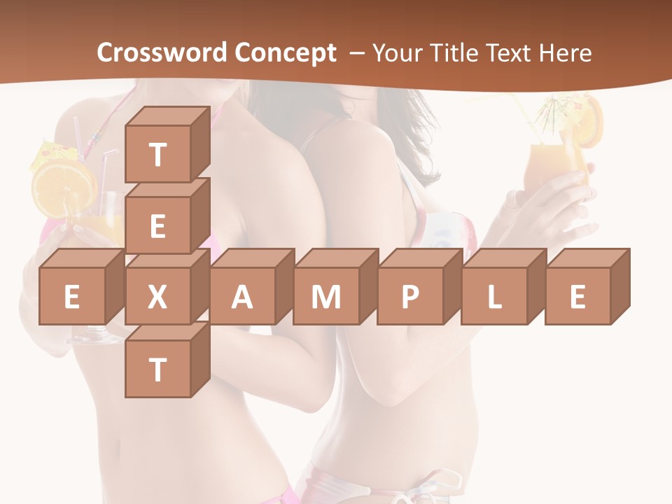 Looking Cocktail Vacation PowerPoint Template