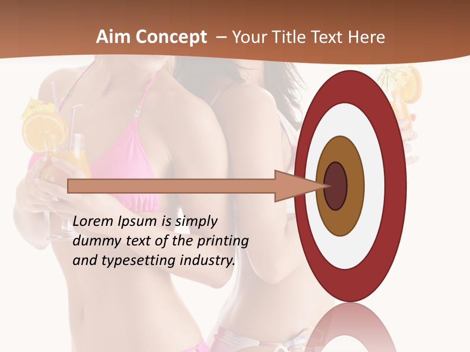 Looking Cocktail Vacation PowerPoint Template