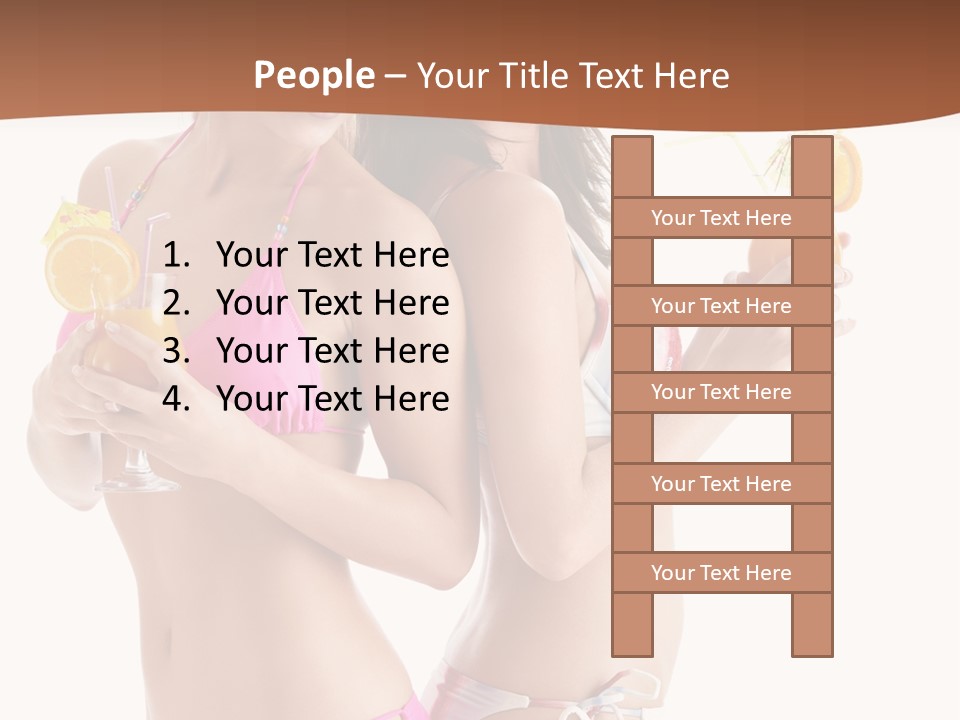 Looking Cocktail Vacation PowerPoint Template