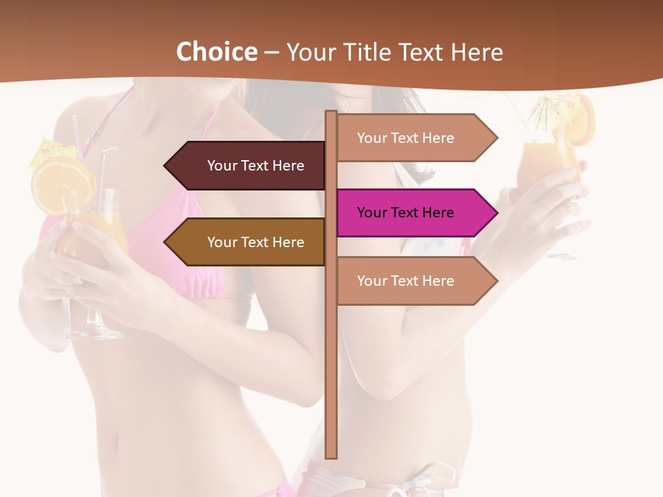 Looking Cocktail Vacation PowerPoint Template