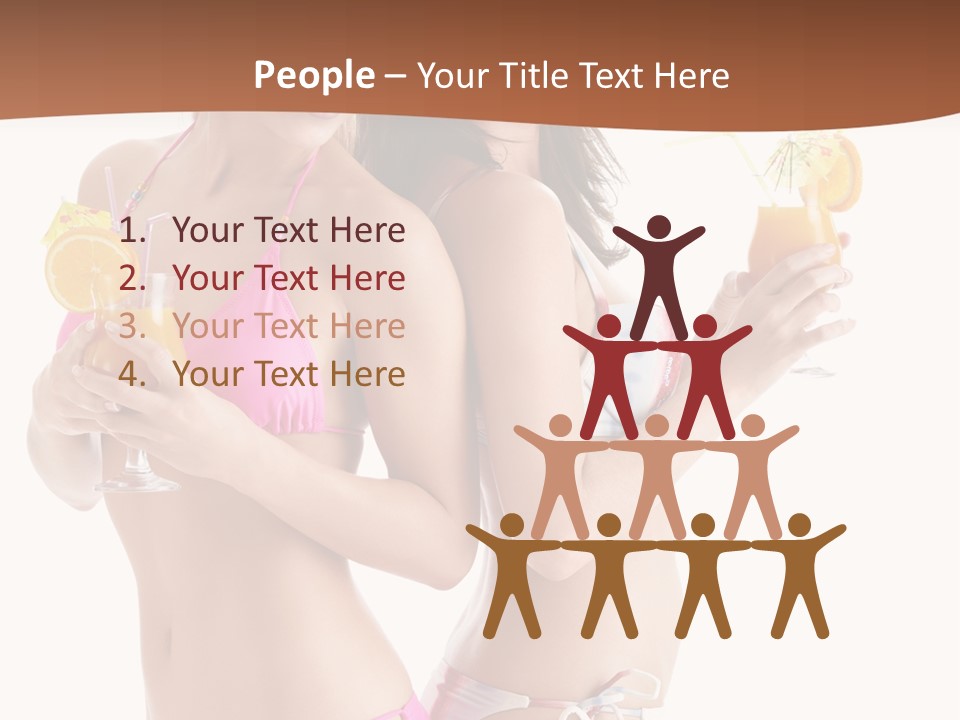 Looking Cocktail Vacation PowerPoint Template