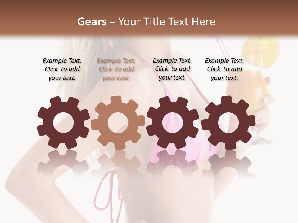 Pink Cheerful Human PowerPoint Template