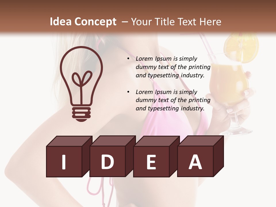 Pink Cheerful Human PowerPoint Template