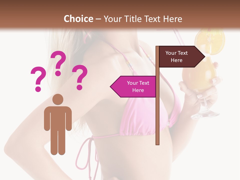 Pink Cheerful Human PowerPoint Template