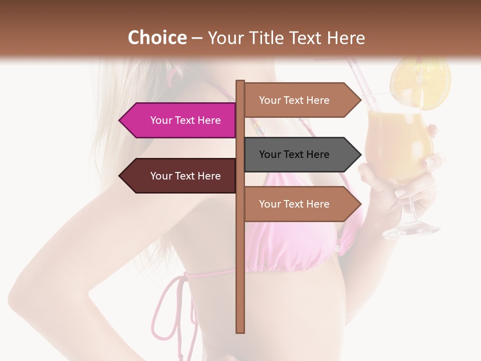 Pink Cheerful Human PowerPoint Template