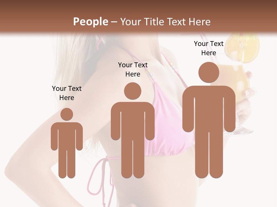 Pink Cheerful Human PowerPoint Template