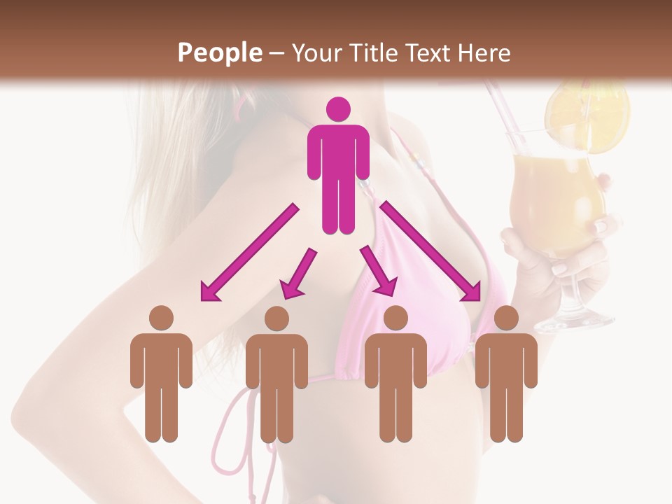 Pink Cheerful Human PowerPoint Template