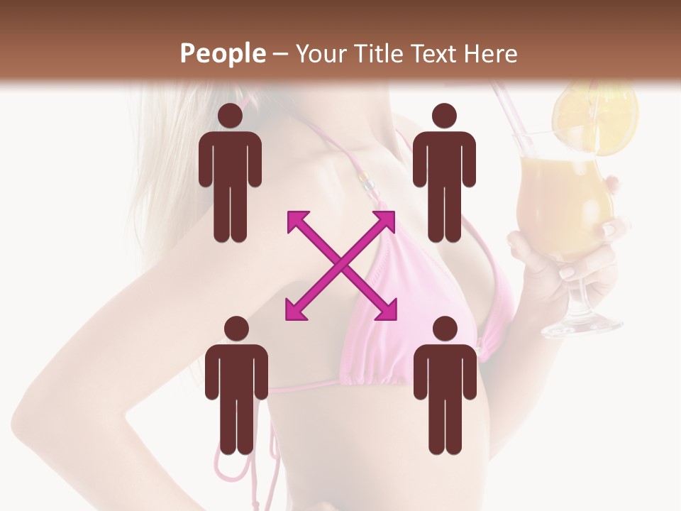 Pink Cheerful Human PowerPoint Template