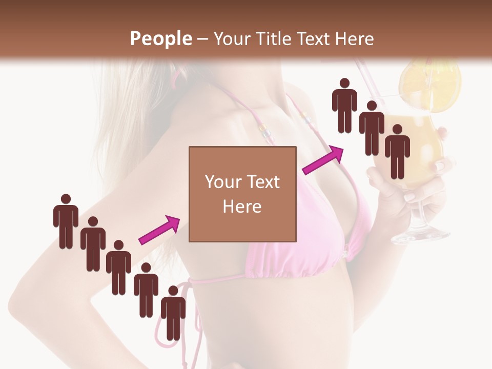 Pink Cheerful Human PowerPoint Template