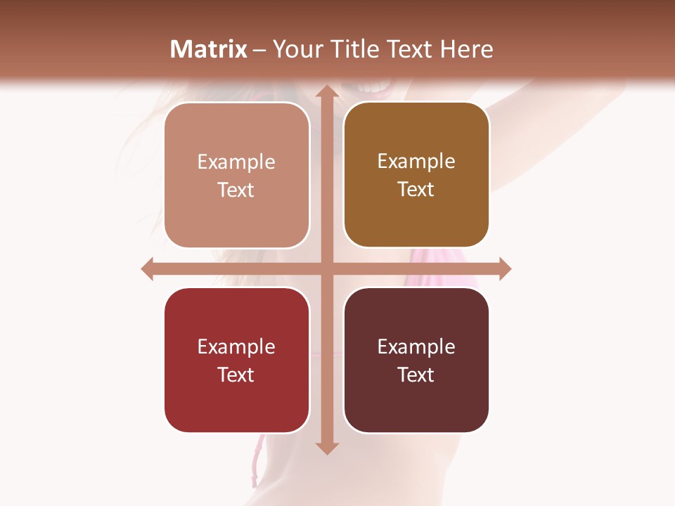 Summer Smiling Beauty PowerPoint Template