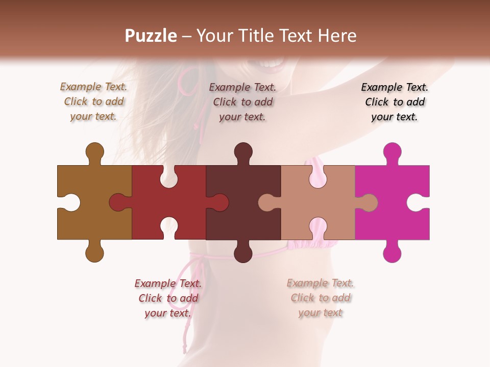 Summer Smiling Beauty PowerPoint Template