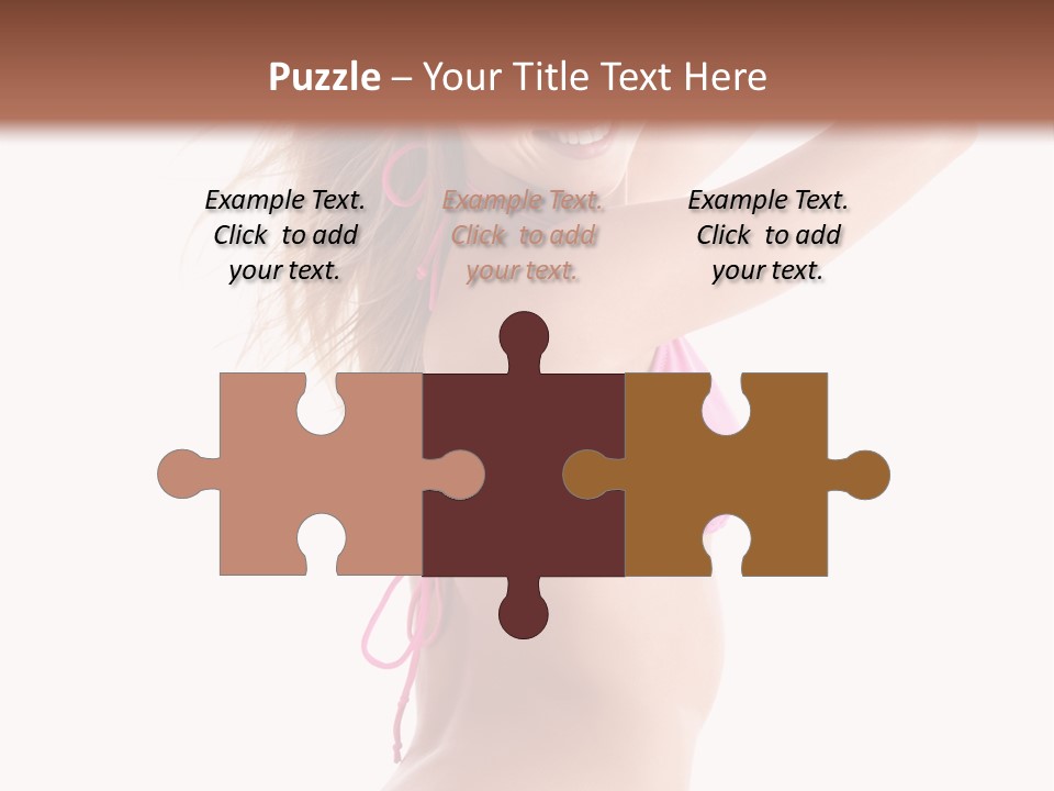 Summer Smiling Beauty PowerPoint Template