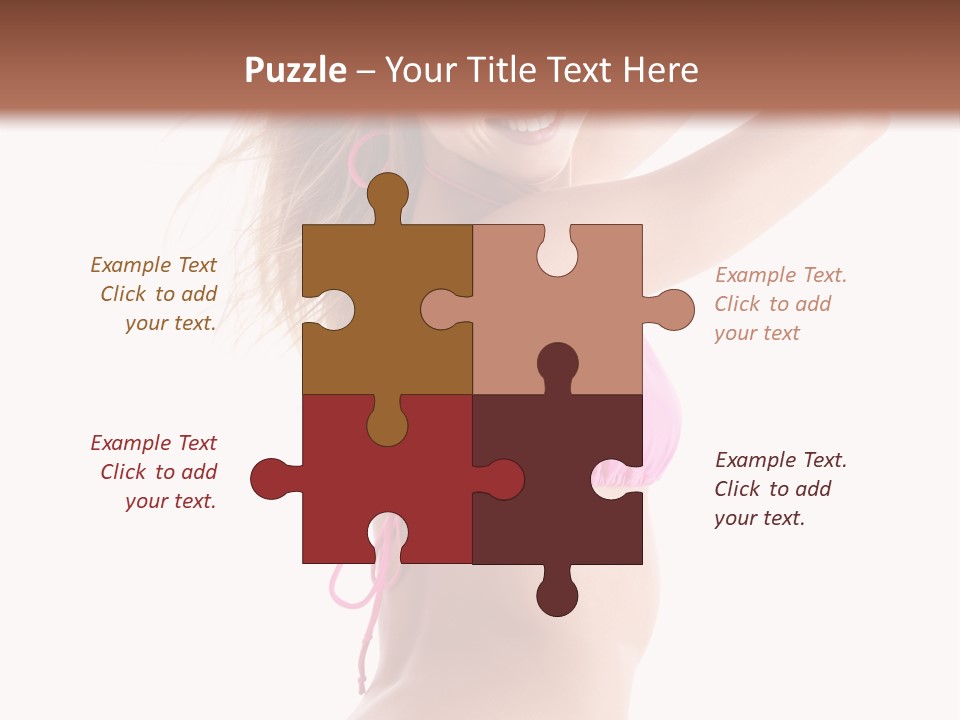 Summer Smiling Beauty PowerPoint Template