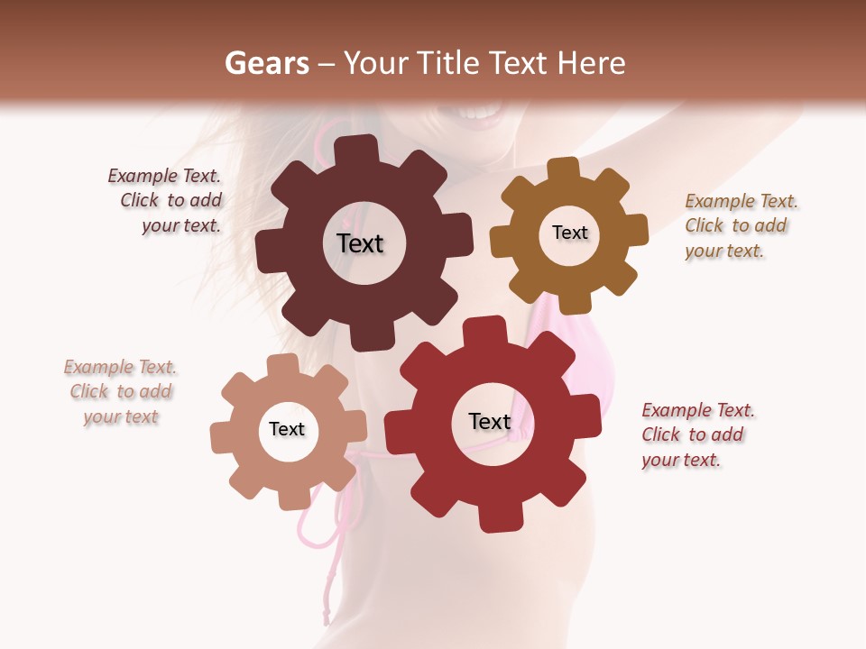 Summer Smiling Beauty PowerPoint Template