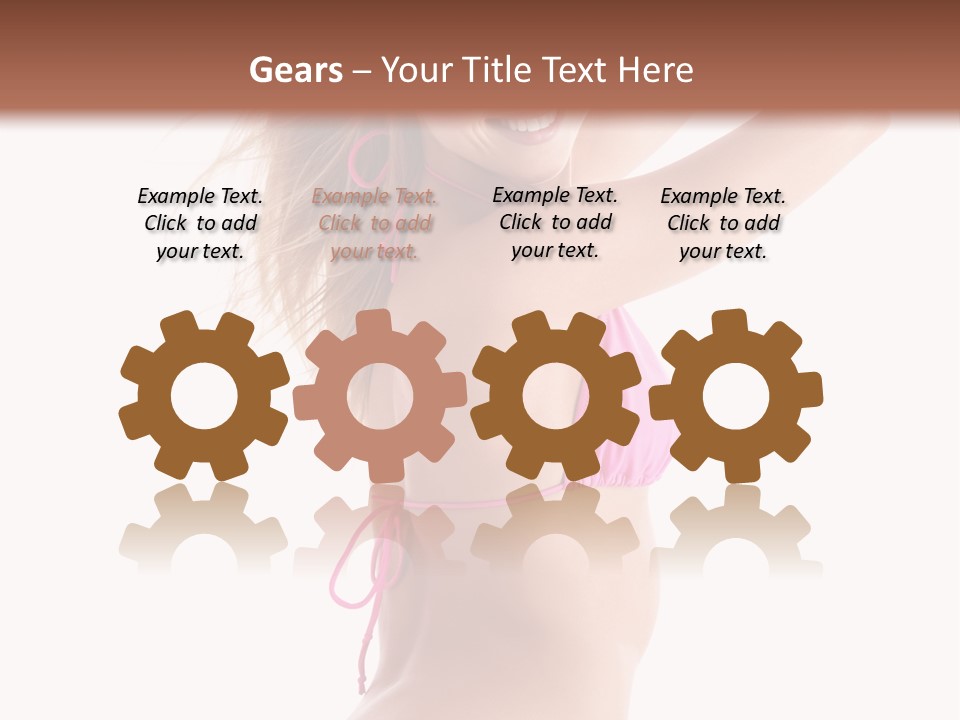 Summer Smiling Beauty PowerPoint Template