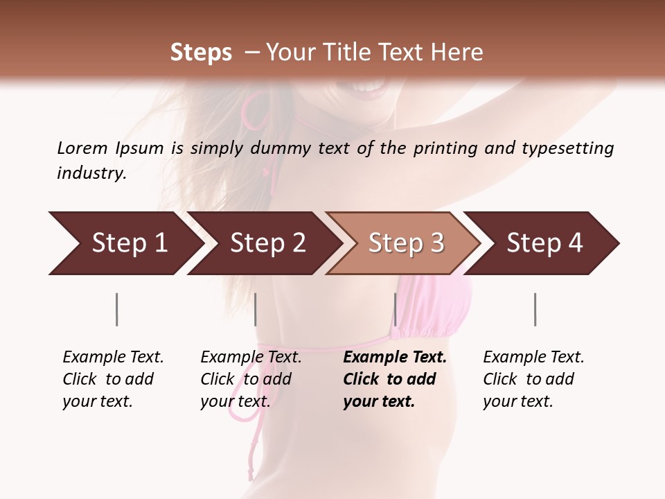 Summer Smiling Beauty PowerPoint Template