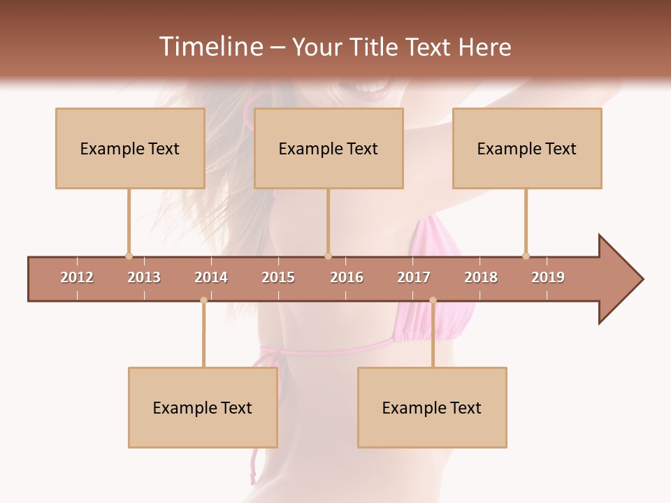 Summer Smiling Beauty PowerPoint Template