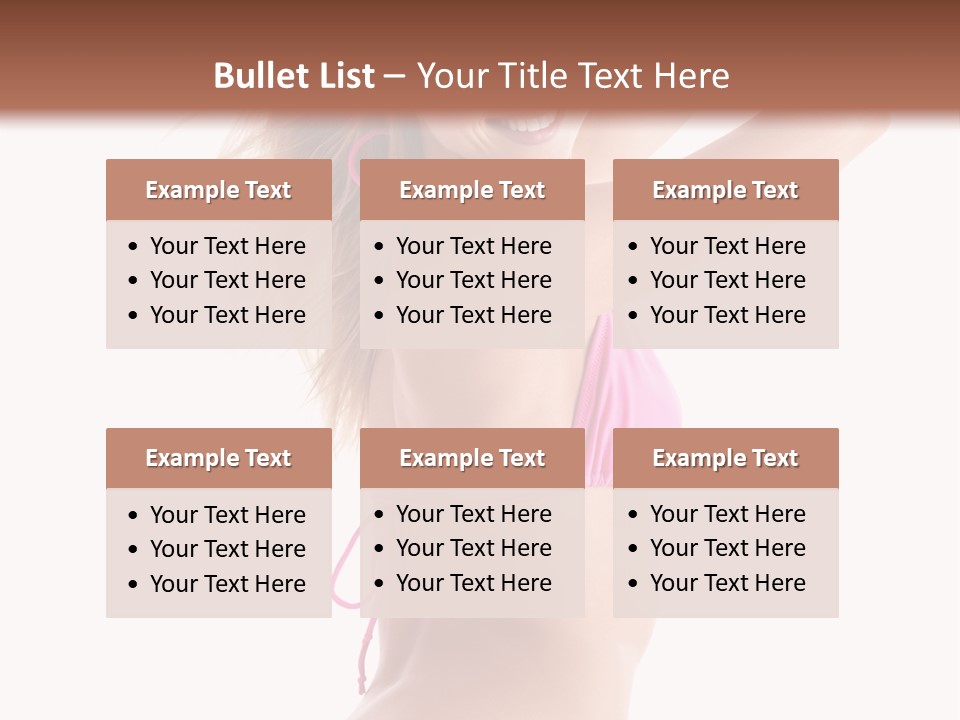 Summer Smiling Beauty PowerPoint Template