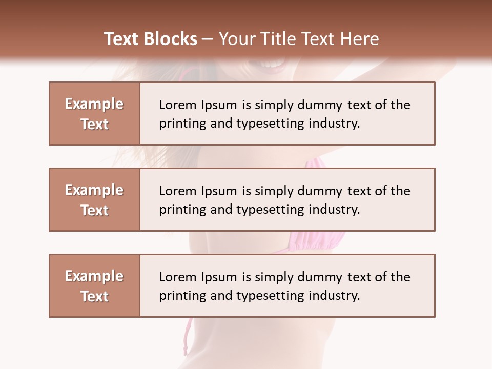 Summer Smiling Beauty PowerPoint Template