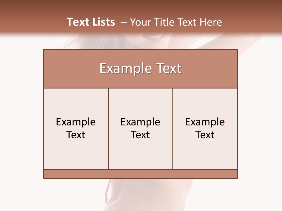 Summer Smiling Beauty PowerPoint Template