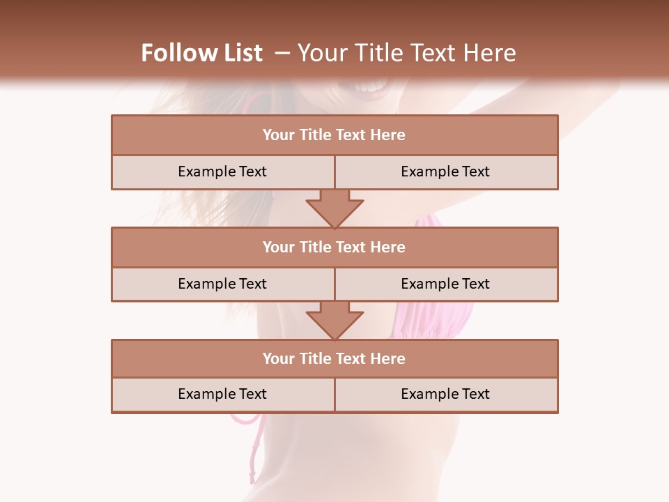 Summer Smiling Beauty PowerPoint Template