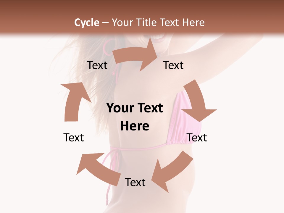 Summer Smiling Beauty PowerPoint Template