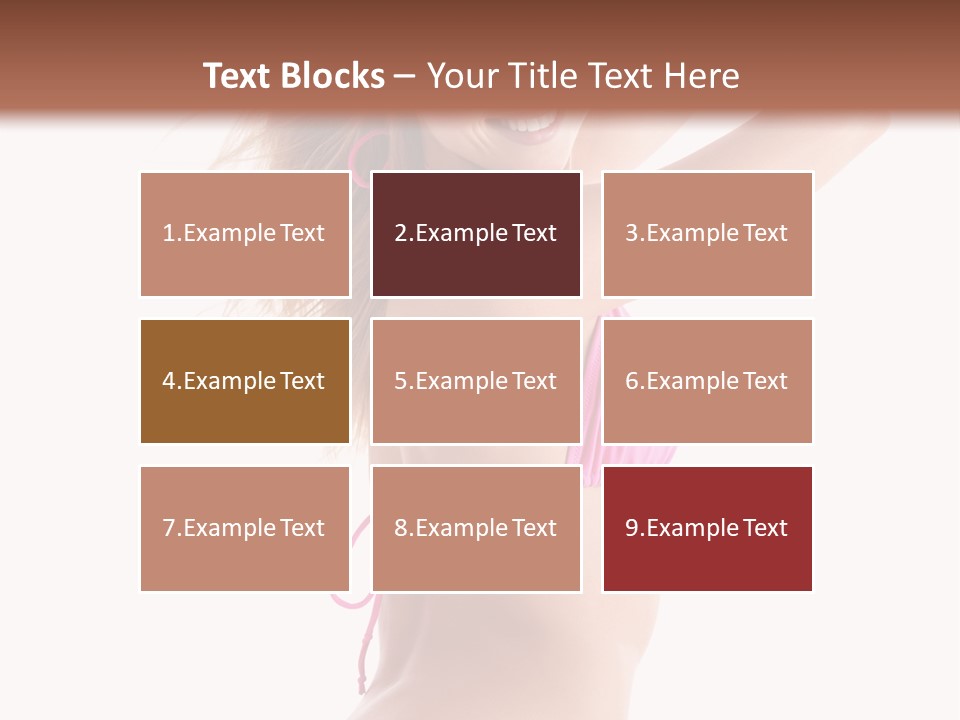 Summer Smiling Beauty PowerPoint Template