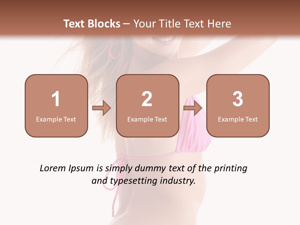 Summer Smiling Beauty PowerPoint Template