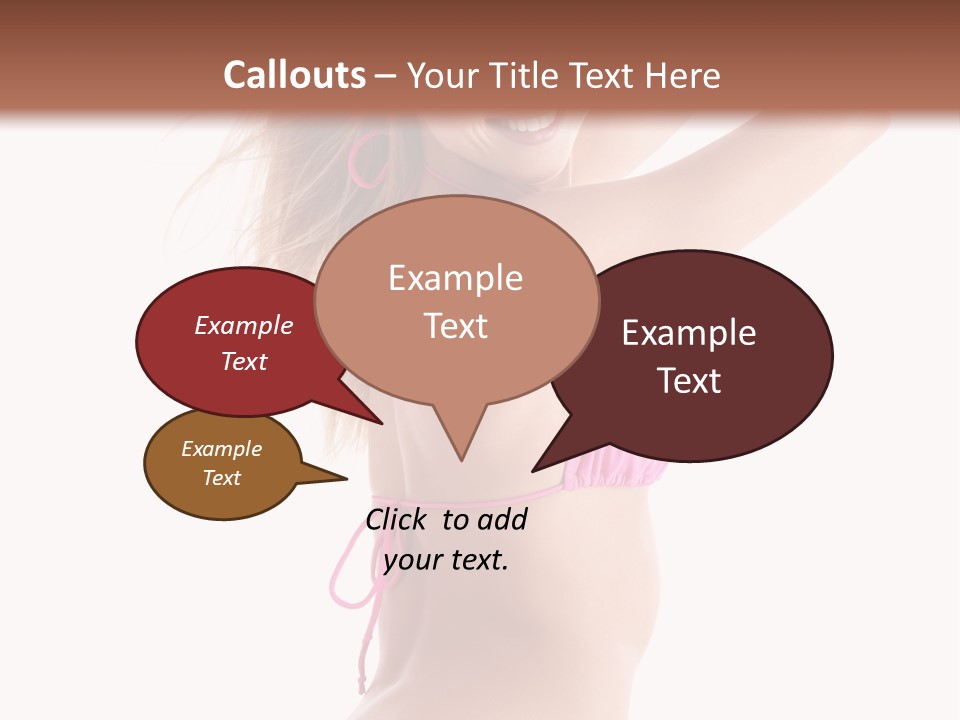 Summer Smiling Beauty PowerPoint Template