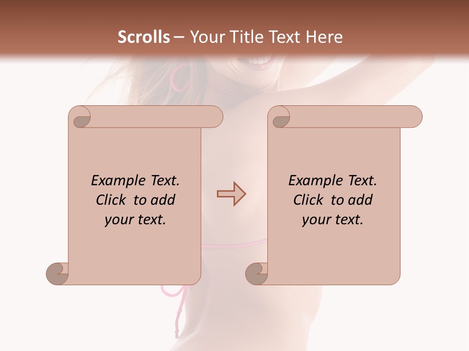 Summer Smiling Beauty PowerPoint Template