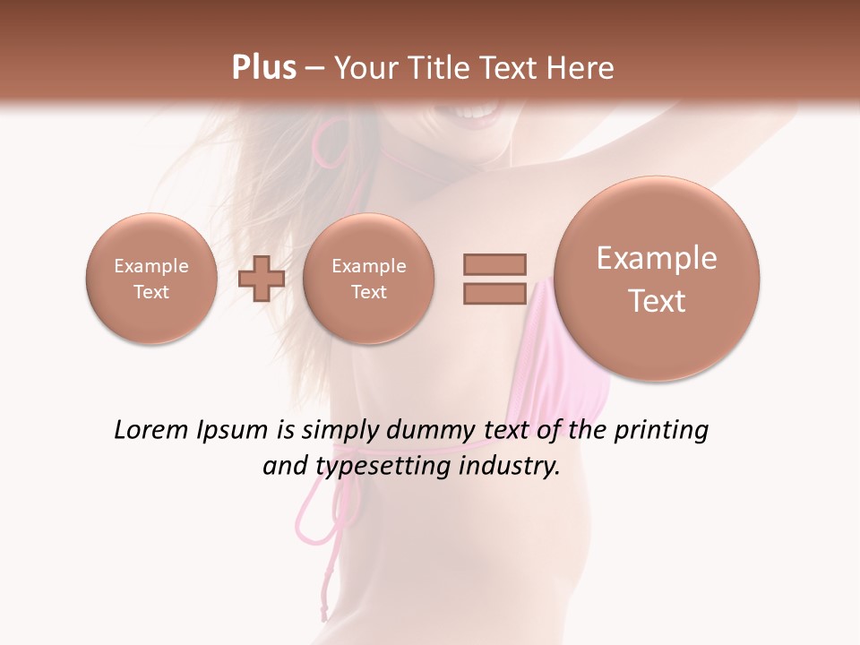 Summer Smiling Beauty PowerPoint Template