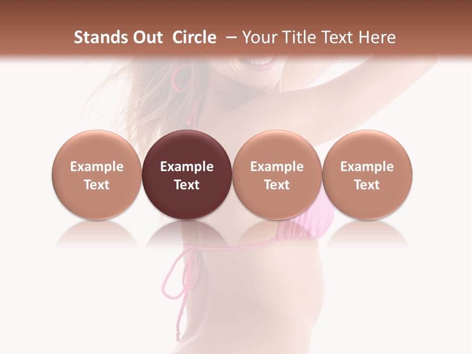 Summer Smiling Beauty PowerPoint Template