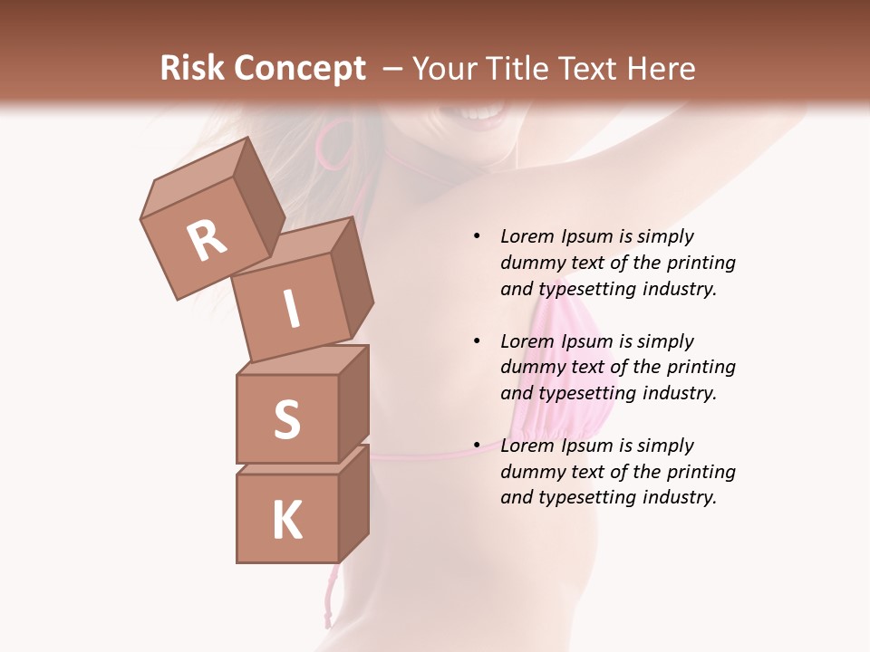 Summer Smiling Beauty PowerPoint Template