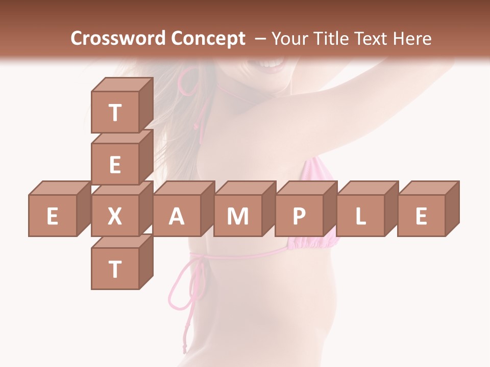 Summer Smiling Beauty PowerPoint Template